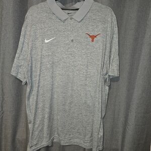 Nike Heather Gray Texas Longhorns Polo